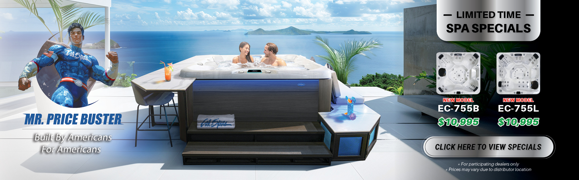 Calspas hot tub being used in a family setting - Quebec